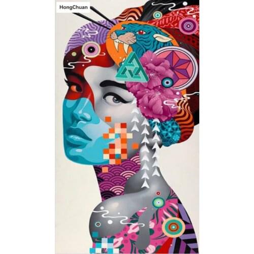 5D DIY diamond painting cross stitch beautiful girl needlework home decorationsquare/round mosaicdiamond thorn shownew year gift