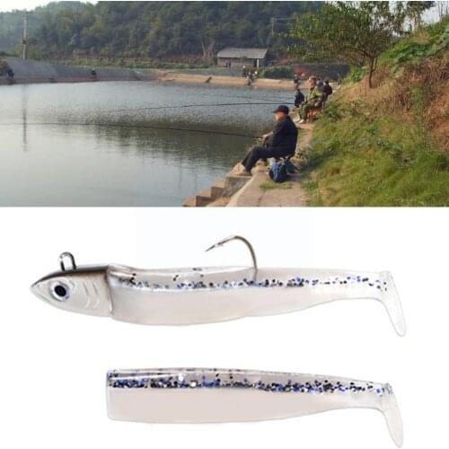 1 Set Black Minnow Jig Head Fishing Lure Soft Pike For Zand 25g Bait Lure Shad Bass Code 5g/12g/ Soft Boat Seabass Fishing H9W6