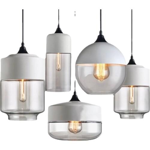 Nordic Simple Glass Pendant Light Living Room Light Fixtures Dinning Room Lights Kitchen Lights Hanging Bedroom Modern Decor