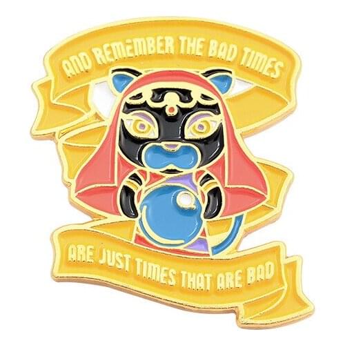 HOSENG Punk With Cartoon Black Color Cat Brooch Women Luxury Jewelry Man Cute Coat Enamel Pin Halloween Children Gift HS_705