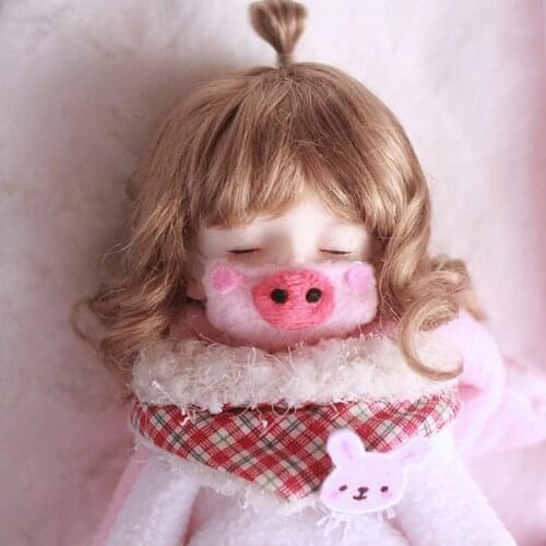 [wamami] UU# Brown Pigtail Wavy/Crimp Wig For 1/6 SD DZ AOD BJD Dollfie