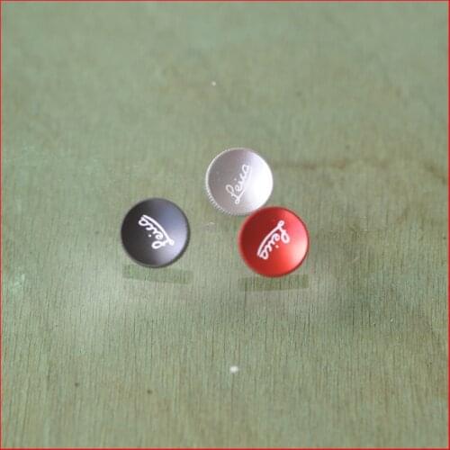 Metal Concave Surface Camera Soft Shutter Release Button For Leica M6 M3 MP M8 M9 X1 X2 M10 M240 with Rubber Ring