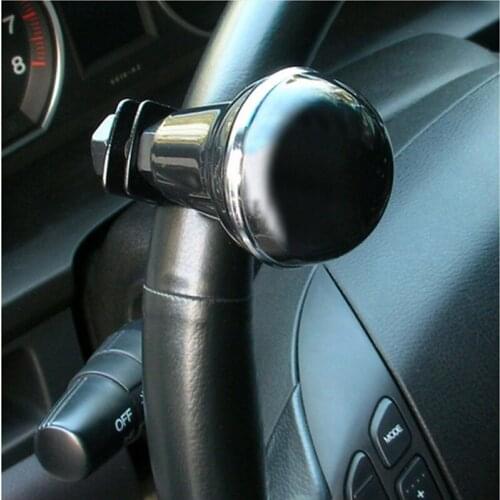New!WUPP@Black Car Steering Wheel Knob Power Handle ball Knob Easy Turn Safe Driving Hypersonic 3490
