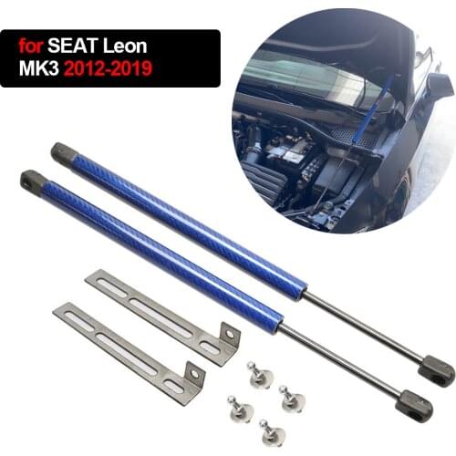 For SEAT Leon MK3 2012-2019 Front Bonnet Hood Modify Gas Struts Lift Support Shock Damper Accessories Absorber