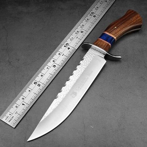 Field Defense Military EDC High Hardness Camping Tactical Pocket Jungle Adventure Self Defense Fixed Straight Knife