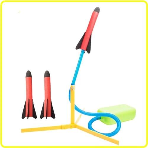 Adjustable Stomp Rocket Launcher Toys Sport Game Kids Rocket Launcher Air Step Pump Power Rocket Outdoor Sport Toys For Children