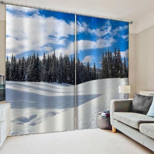 Nature scenery curtain forest curtain Luxury Blackout Living Room office Bedroom Customized size 3d curtains