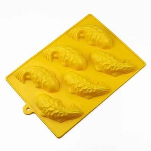 6-Fish Silicone Cake Mold Mould Cake Pan Handmade Biscuit Mold