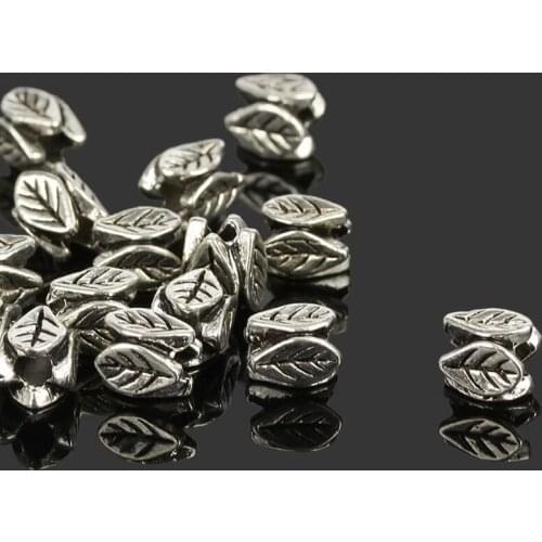 New Fashion 5x6.5mm Tibetan Silver Beads DIY Charm Spacer Beads For European Bracelets Necklaces Chain Jewelry Marking 100Pcs