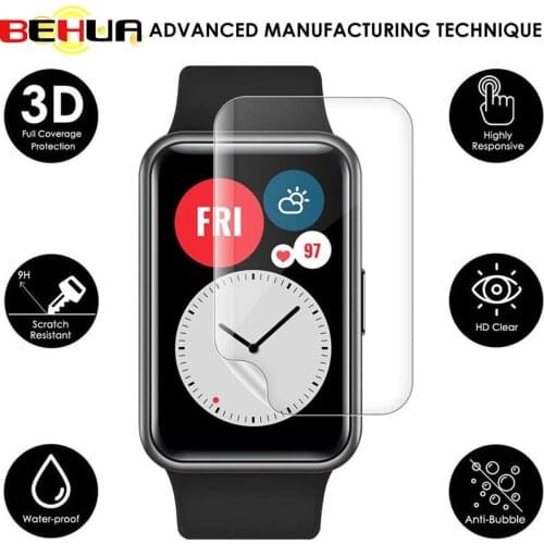 Unthin Soft Clear Protective Films Guard Protection For Huawei Watch Fit / honor ES Smartwatch Full Screen Protector Cover film