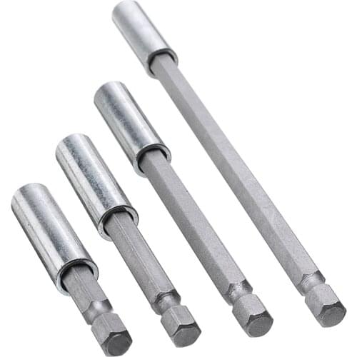 1/4" Hex Rod Shank Long Handle Screwdriver Tip Holder Extension Bit Set Extensions Quick Change Hand Tool Socket
