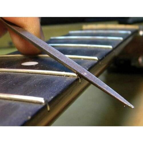 10pcs Guitar File Fret Pickguard Nut Saddle Slot Grinding File Set Luthier Repair Fingertips And Piano Pillow Silk Polishing