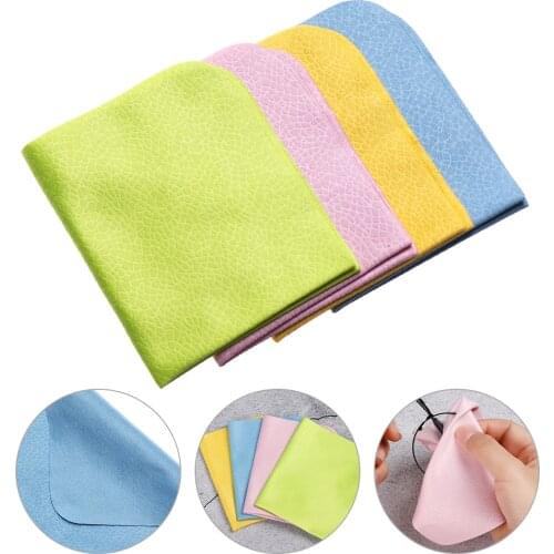 4 pcs High quality 150*175mm Microfiber Glasses Cleaning Cloth Chamois Glasses Cleaner For Lens Phone Screen Cleaning Wipes