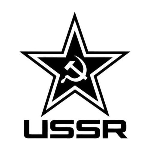 Interesting Car Sticker Russia USSR Star Decals Car Styling PVC 15cm X 13cm Vinyl Motorcycl Accessories