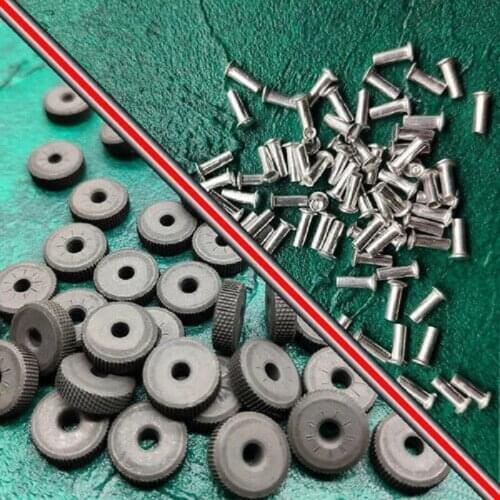 10pcs 11*2.3mm Flint Steel Wheel + 10pcs 7.23*2.26mm Rivet For ZP Kerosene Petrol Lighter Universal Repair Replacement Gadgets