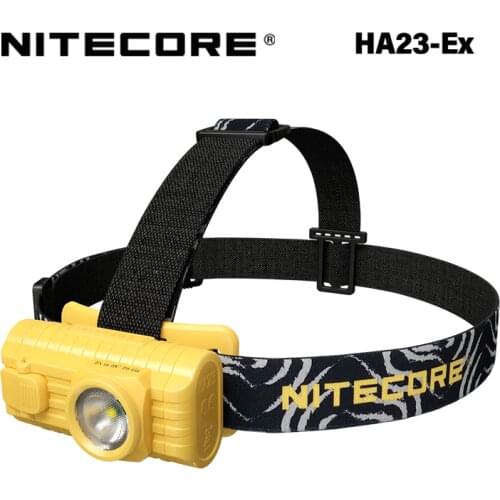 NITECORE HA23EX 100 Lumens CREE XP-G LED Uses 2x AA Batteries Headlamp Outdoor Industrial Work Light Explosive Gas Protection