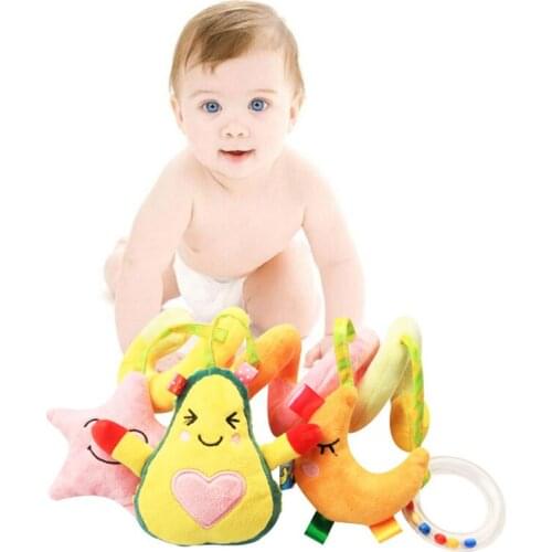 New Creativity Plush Toy Bed Hangs Around The Baby Soothing Fruit Bed Around The Stroller Bed Doll Bed Hanging Cart Pendant