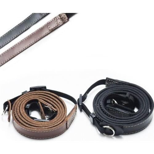New Protective Genuine Leather Sling Belt Whole Camera Case Cover Bag and Shoulder Neck strap for Canon Sony Film SLR DSLR Leica