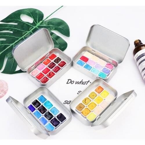 Handmade Artist Transparent Makaron Candy Color 1ml Watercolor Paint Set Portable Water Color For Painting Aquarell Art Supplies