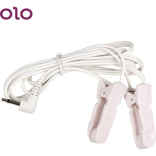 OLO Electric Shock Nipple Clamps Labia Clips Nipple Flirting Toys Clitoris Clip Stimulator SM Sex Toys For Couples Unisex