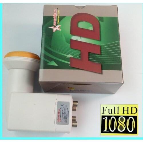 SUPER HD SAT SR-4604 free shipping Best Signal Full HD Universal KU Band Quad LNB waterproof High Gain Low noise satellite LNB