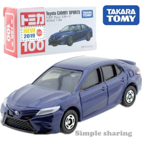 Takara Tomy Tomica No.100 Toyota Camry Sports Car Scale 1/64 Hot Pop Kids Toys Motor Vehicle Diecast Metal Model Collectibles