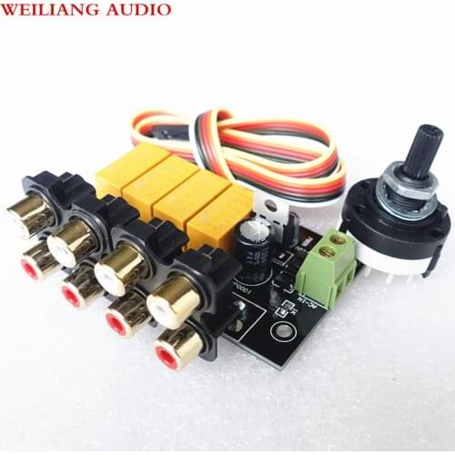 WEILIANG AUDIO 4 choose 1 audio input signal selection board