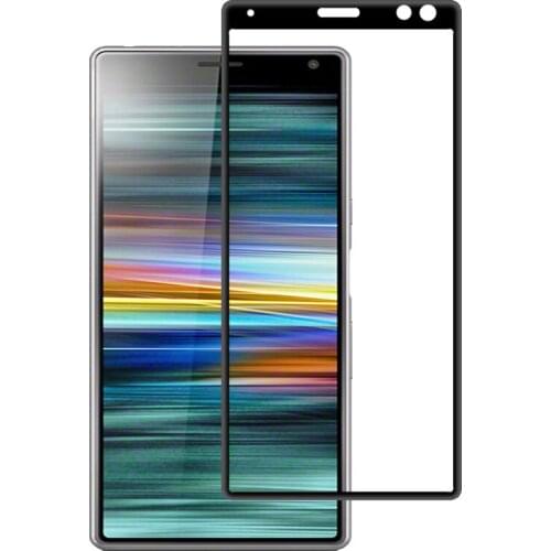2PCS 3D Curved High-alumina Tempered Glass For Sony Xperia 10 Plus Full Screen Cover Screen Protector Film For Sony 10 / 10 Plus