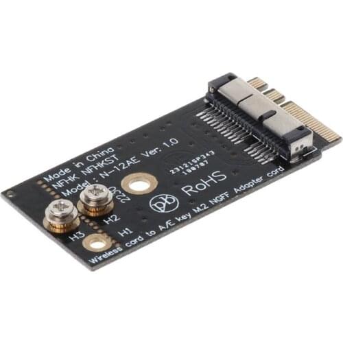 1Pc BCM94360CS2 BCM943224PCIEBT2 A/E Key NGFF M.2 Adapter Card Module 12+6 Pin Wireless WIFI Speed New