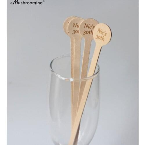 Fiesta drink stirrers CUSTOM Wooden Drink Stirrers 30th Birthday Cocktails Stir, irthday Swizzle Sticks Birthday Party