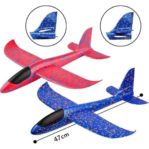 3 Pack 48cm Large Flying Gliders Airplane EPP Foam Hand Throw Aircraft Launch Glider Plane For Children Kids Outdoor Toy (S5