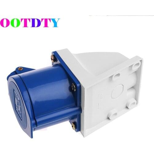 32 Amp 3 pin Plug Water Proof Socket 220V-250Volt Weatherproof IP44 2P+E 32A
