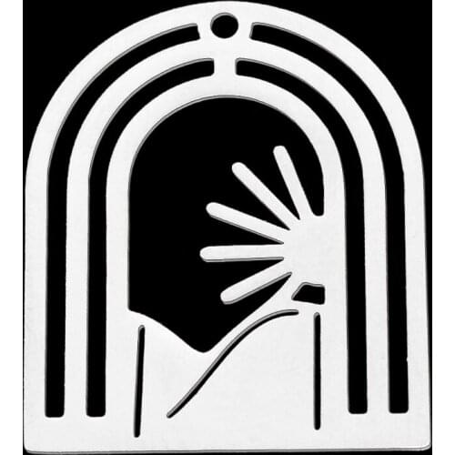 5pcs/lot 100% Stainless Steel Sun Landscape DIY Earring Pendant Charm Wholesale Top Quality Pendants Never Fade Custom Charms