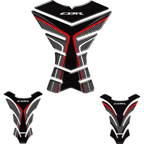 3D Carbon Motorcycle Tank Pad Protector Decal Stickers For Honda CBR 250RR 600RR 900RR 1000RR 650F 500R Fireblade
