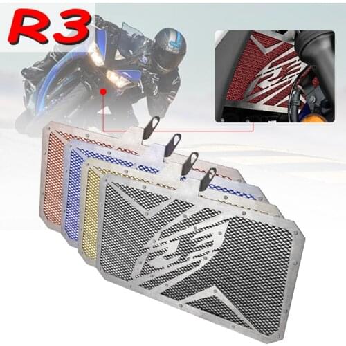 YZF-R3 Motorcycle Accessories Stainless steel Radiator Grille Protector Guard Cover For Yamaha YZF R3 YZFR3 2015 2016-2018 Parts