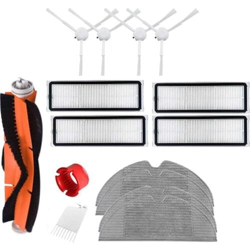 For Xiaomi Mijia Robot Vacuum Cleaner 1C Accessories Main Brush Side Brush Filter Cloth