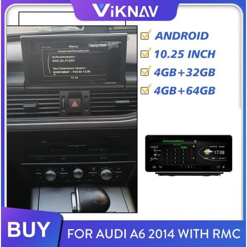 Android car radio for Audi A6 2014 with RMC car audio multimedia player GPS navigation auto stereo video player mirror link