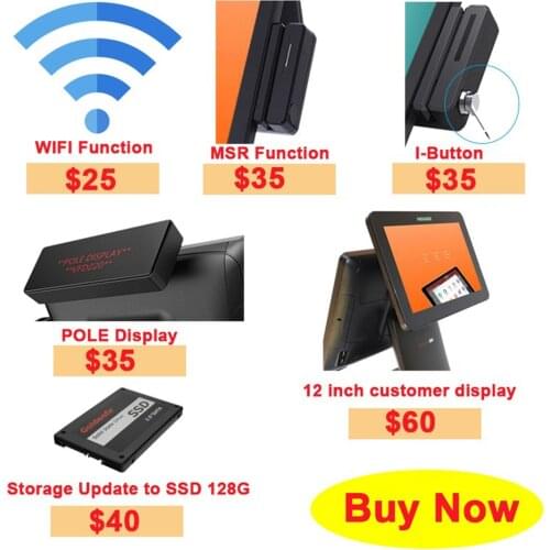 Optional Function Wifi Ibutton Display MSR Customer Display for Pos system machine 9800