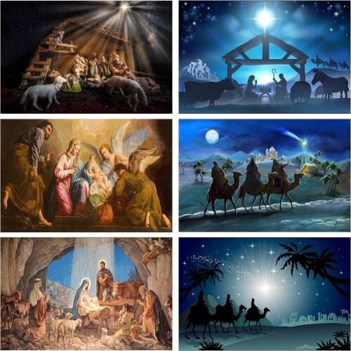 Scopiso Photography Background Christian Birth Jesus Christmas Nativity Party Decoration Backdrop Photophone Photo Studio props