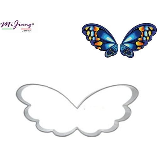 Stainless Steel Butterfly Wing Shaped Fondant Cake Mold Biscuit Cookie Cutter Slicer Moulds Bake Cake Decoration Tools S7030