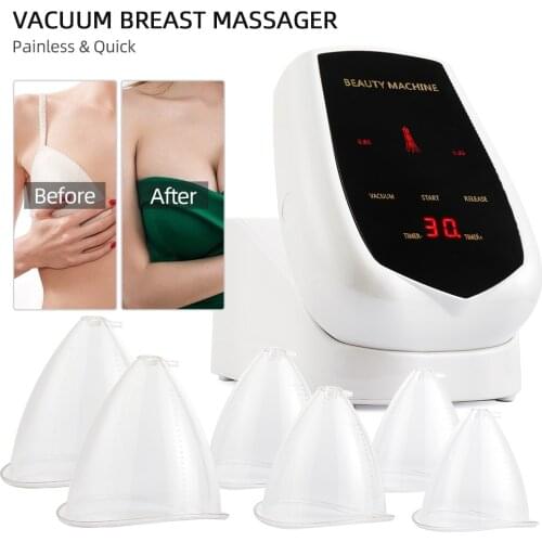Breast Massage Instrument Vacuum Air Pump Pressure Breast Beauty Machine Hip Up Firming Butt Breasts Lifting Body Shaping Device