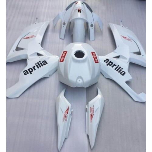White Aftermarket Parts For Aprilia RS125 06 07 08 09 10 11 RS125 2006-2011 Body Kits RS125 ABS Fairing Injection molding