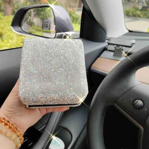 Shiny Diamond Watch Box PU Leather Watch Display Box Bracelet Mechanical Watch Storage Box Watch Fashion Gift Box Packaging Box