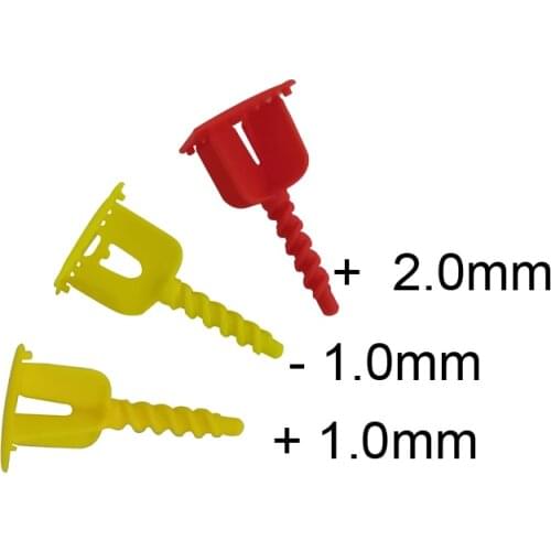 1.0mm 2.0mm cross and flat clips for tile leveling spacers