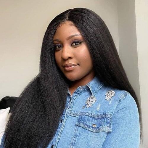 Kinky Straight Bundles With Closure Brazilian Hair Weave 3 Bundles With Closure Natural Remy Human Hair Extensions Fuduete
