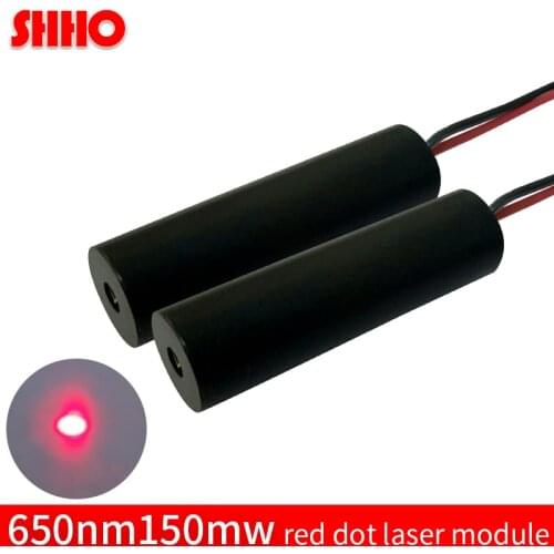 High power 650nm 150mw red dot laser module red light diode industrial class sight DC mode adjustable spot machine pointer