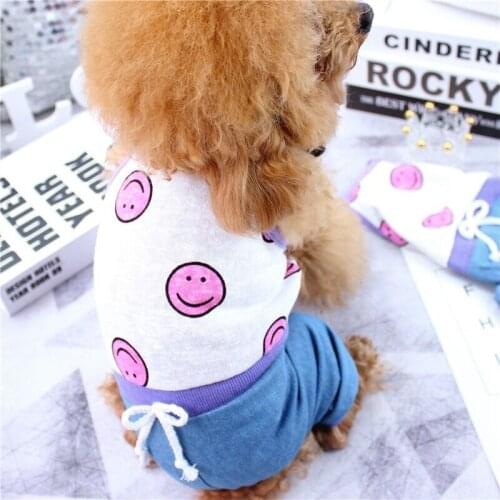 Summer Pet Clothing Small Dog Clothes Jumpsuit Pajamas Cute Duck Puppy Outfit Yorkshire Pomeranian Bichon Poodle Costume Pants