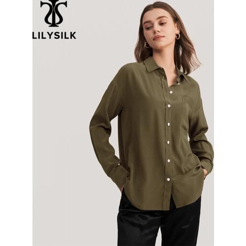 Женские рубашки оверсайз LILYSILK China At AliExpress