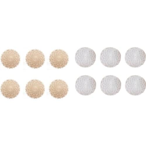 Placemats Set of 6 Heat Resistant Easy to Clean Washable Outdoor Placemats for Kitchen Dining Patio Table