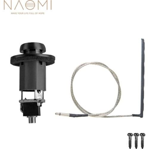 NAOMI Guitar Rod Piezo & Endpin Jack Harness No Soldering Required Great For Acoustic Guitars Convenient Installation